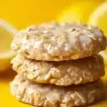 Easy lemon oatmeal no-bake cookies with a refreshing citrus flavor