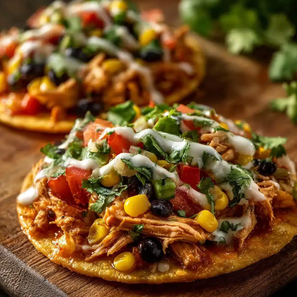 Easy Mexican Chicken Tostadas Recipe