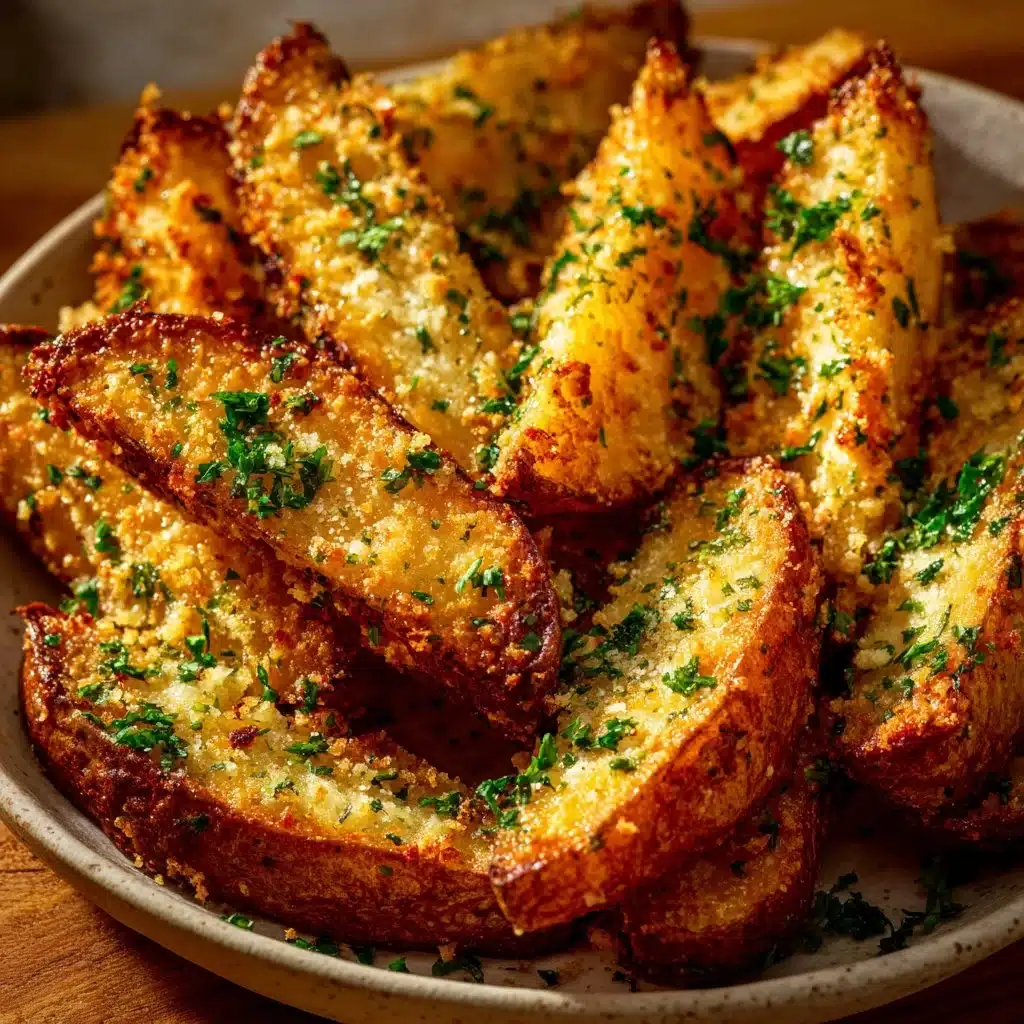 Garlic Parmesan Potato Wedges