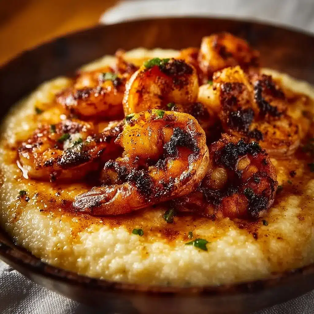 Gouda Grits with Smoky Brown Butter Shrimp