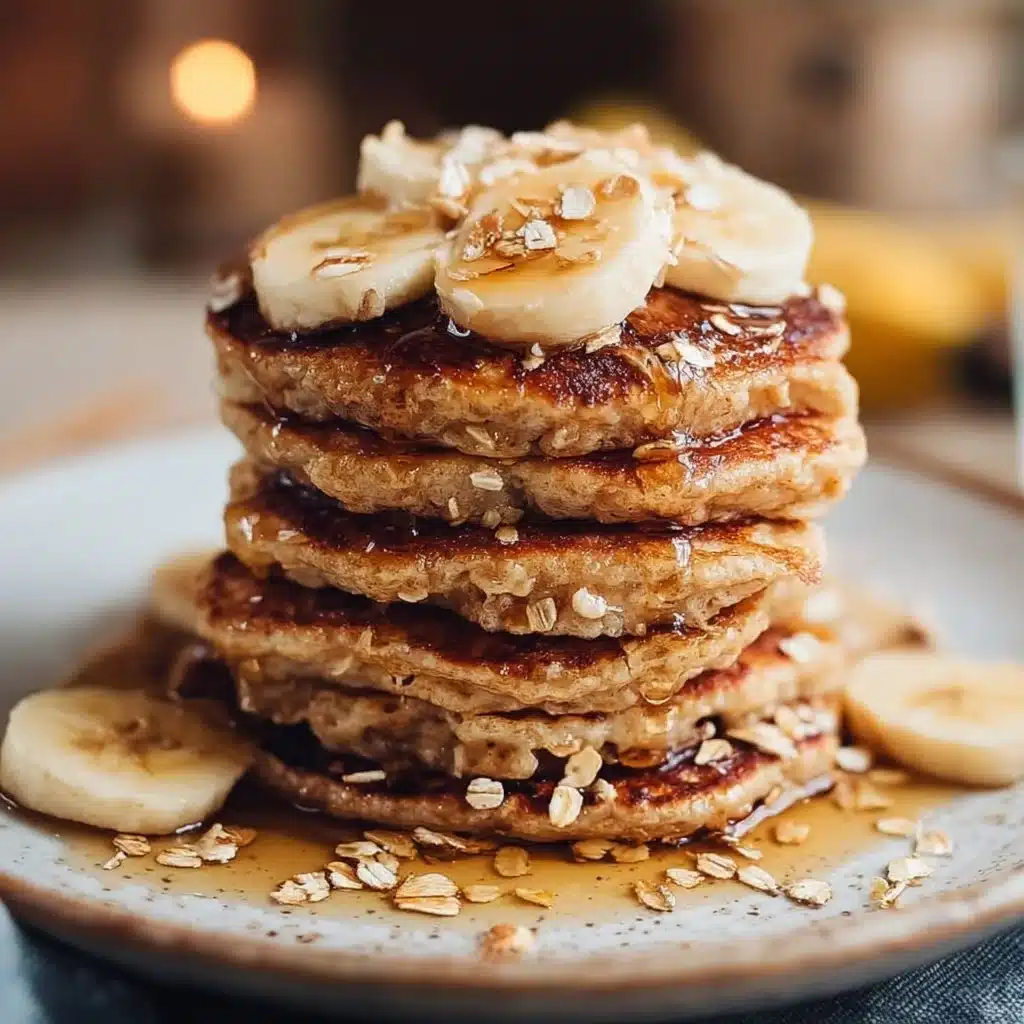 Healthy Banana Oatmeal Pancakes