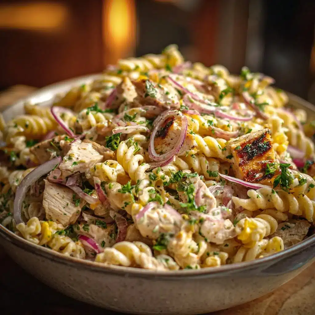 Honey Mustard Chicken Pasta Salad