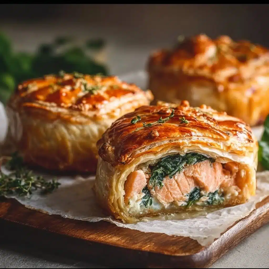 Individual Salmon Wellingtons Recipe