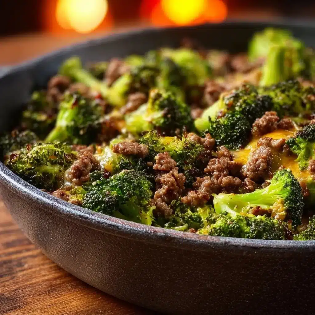 Keto Hamburger Broccoli Skillet