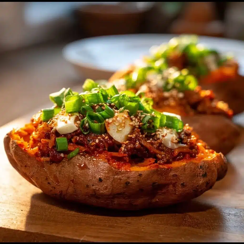 Must-Try Kimchi Bulgogi Stuffed Sweet Potatoes Recipe