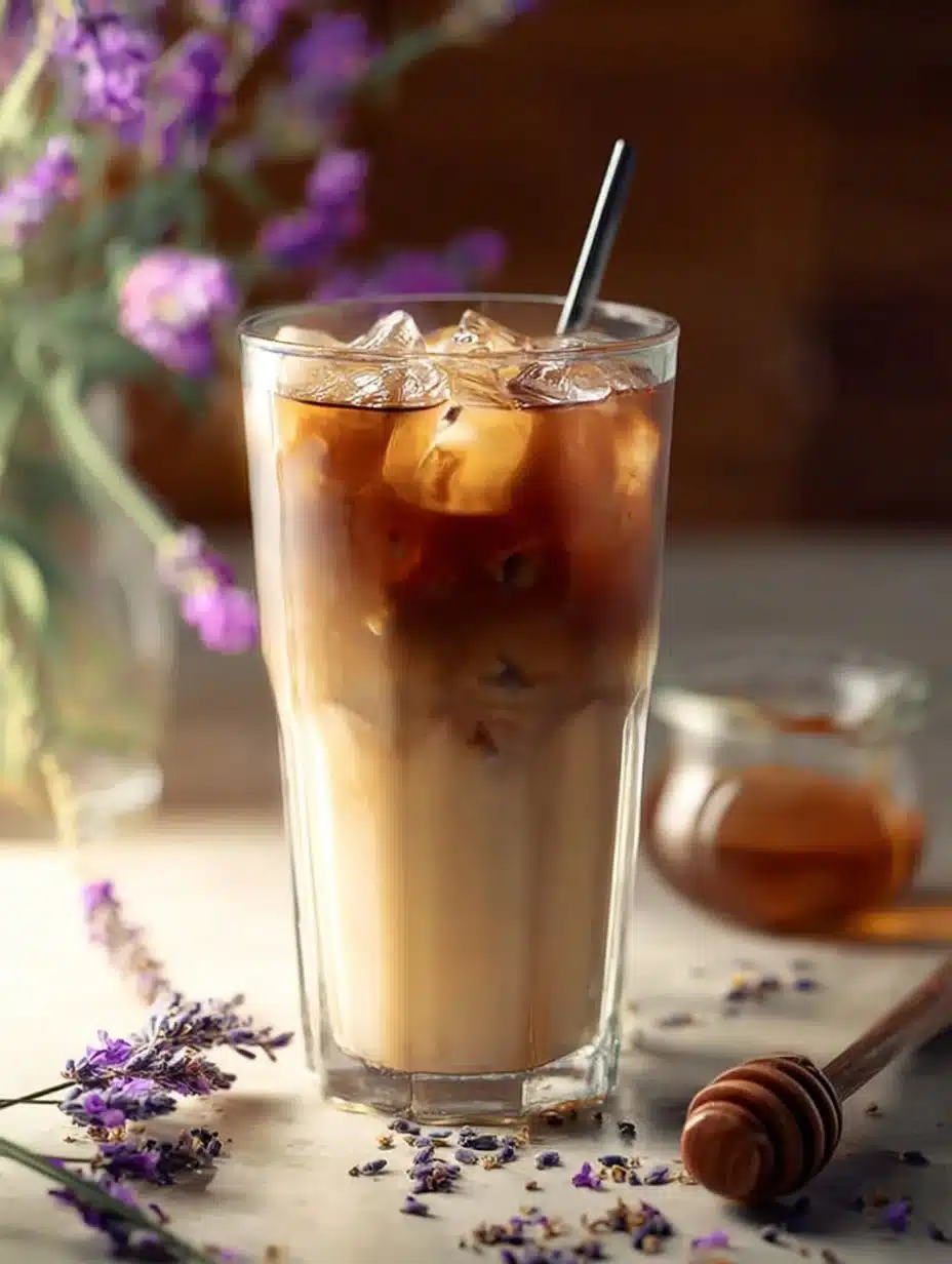 Lavender Honey Iced Latte