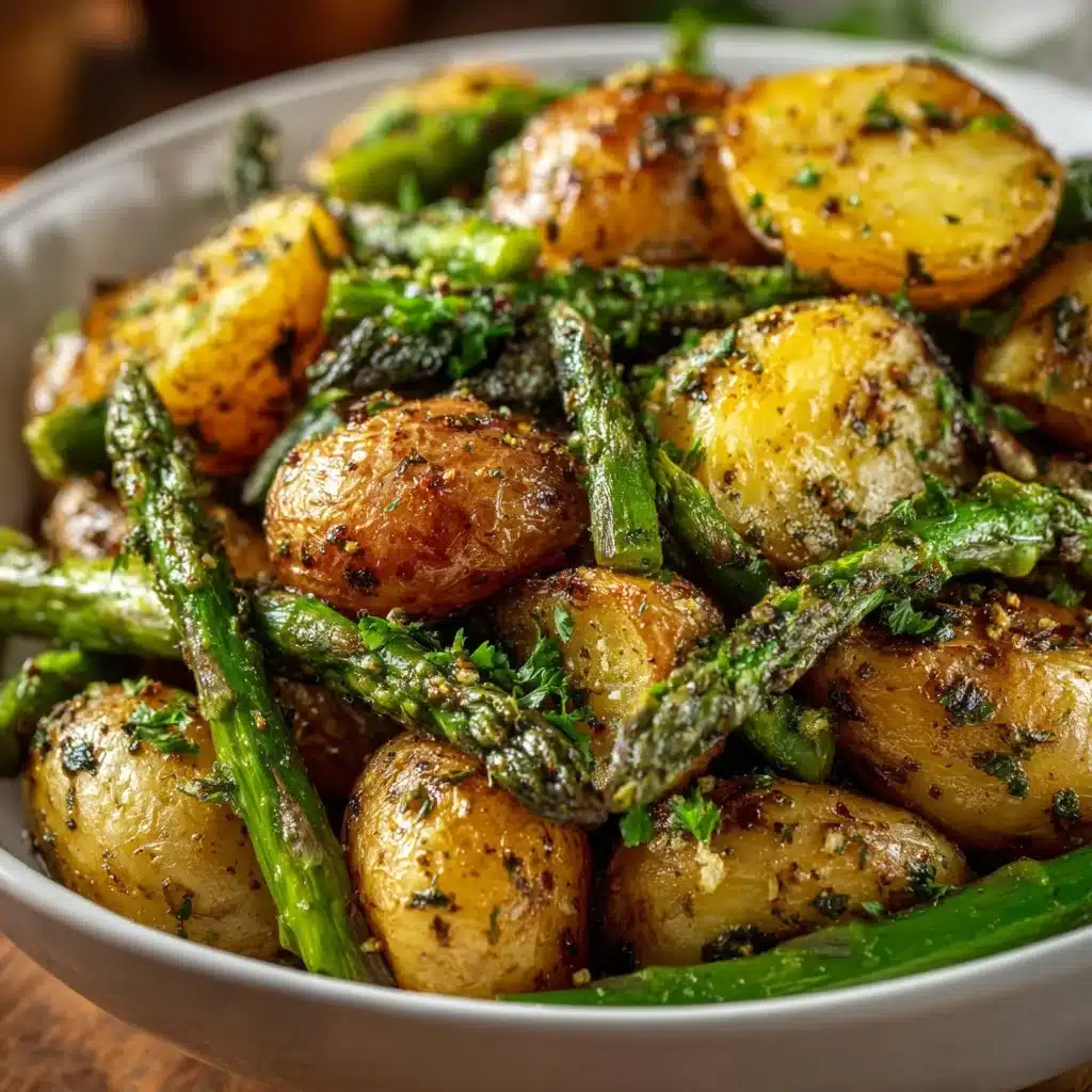 One-Pan Garlic Potatoes & Asparagus for Effortless Flavor