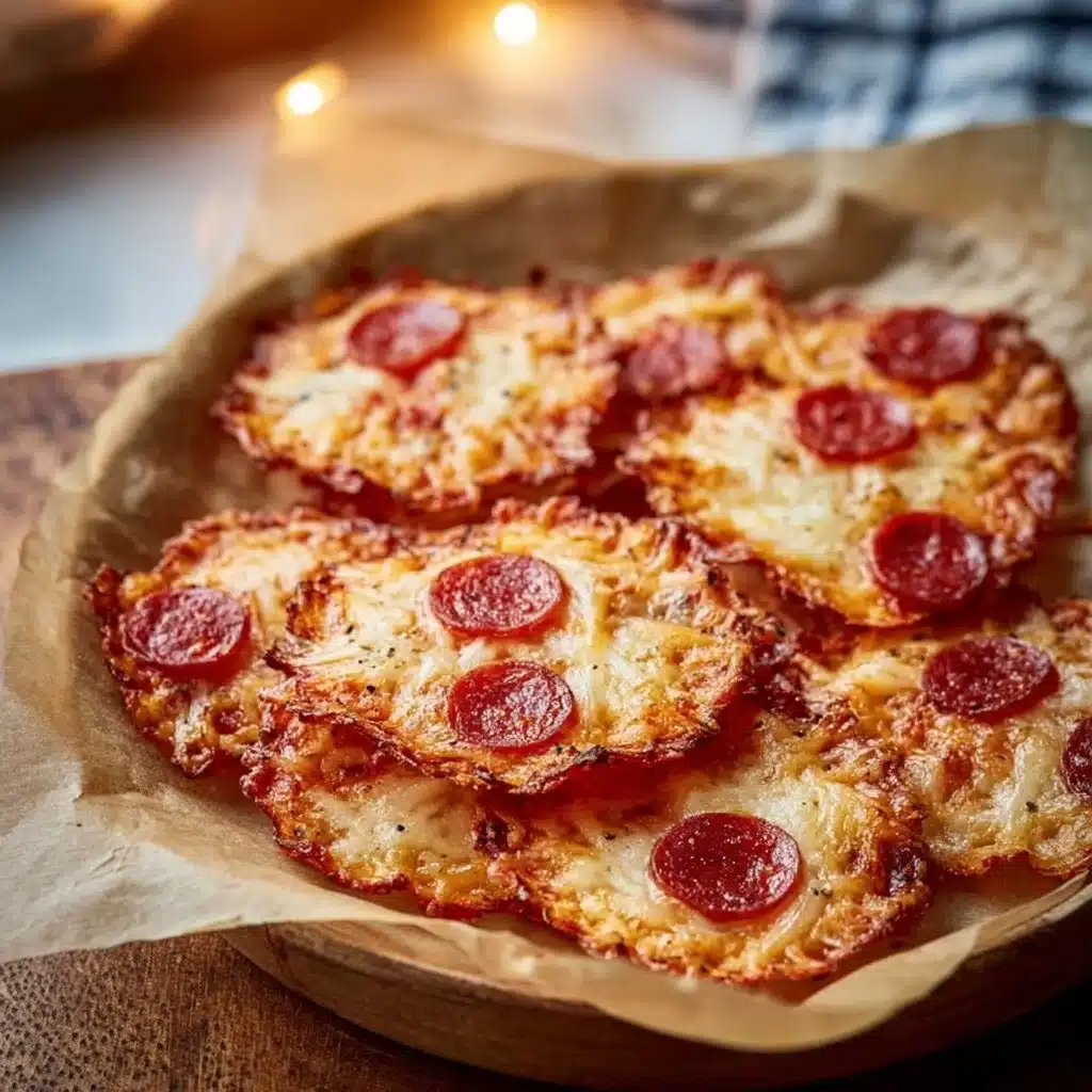 Pepperoni and Cheese Crisps