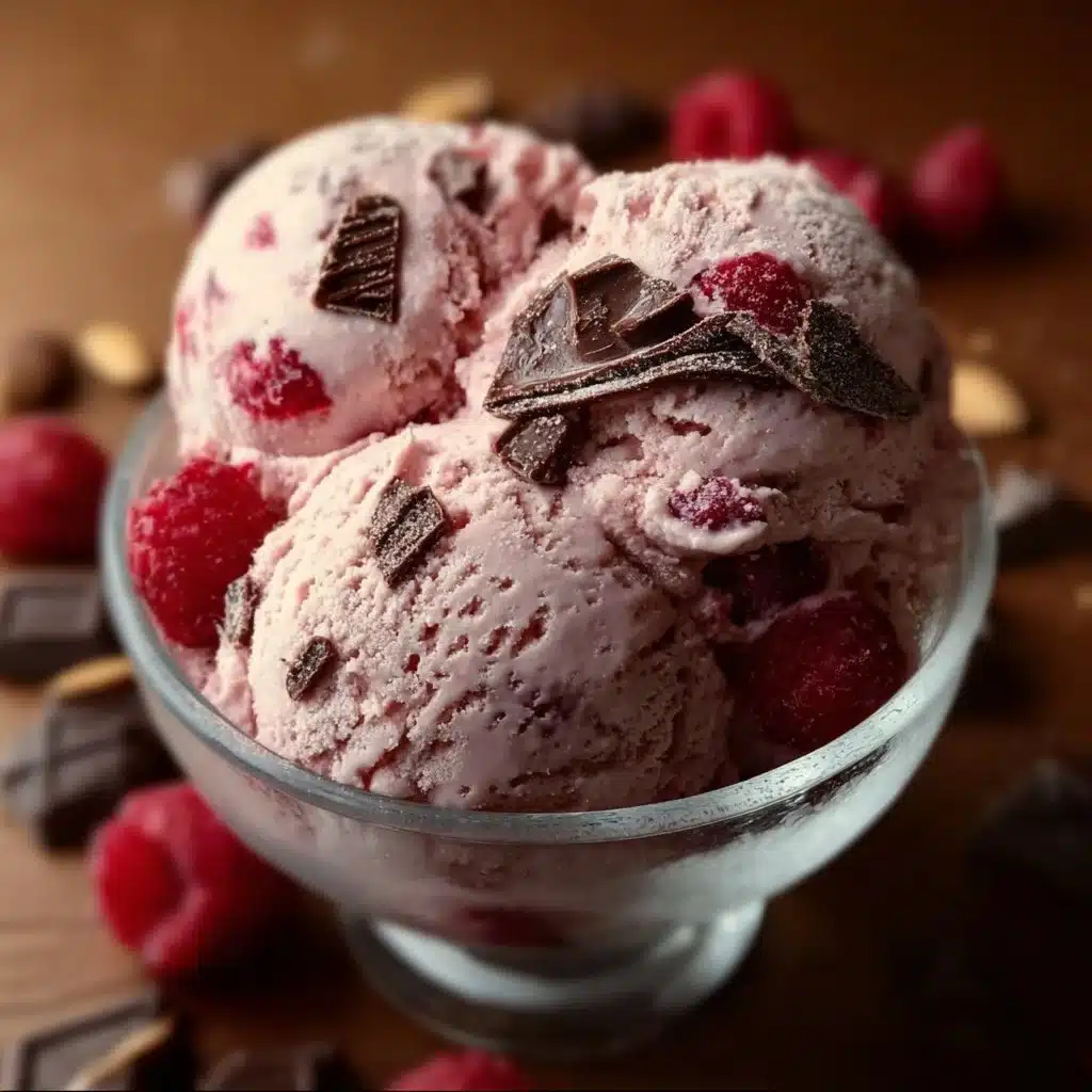 Delightful Raspberry Chocolate Chunk Ice Cream for Summer Bliss