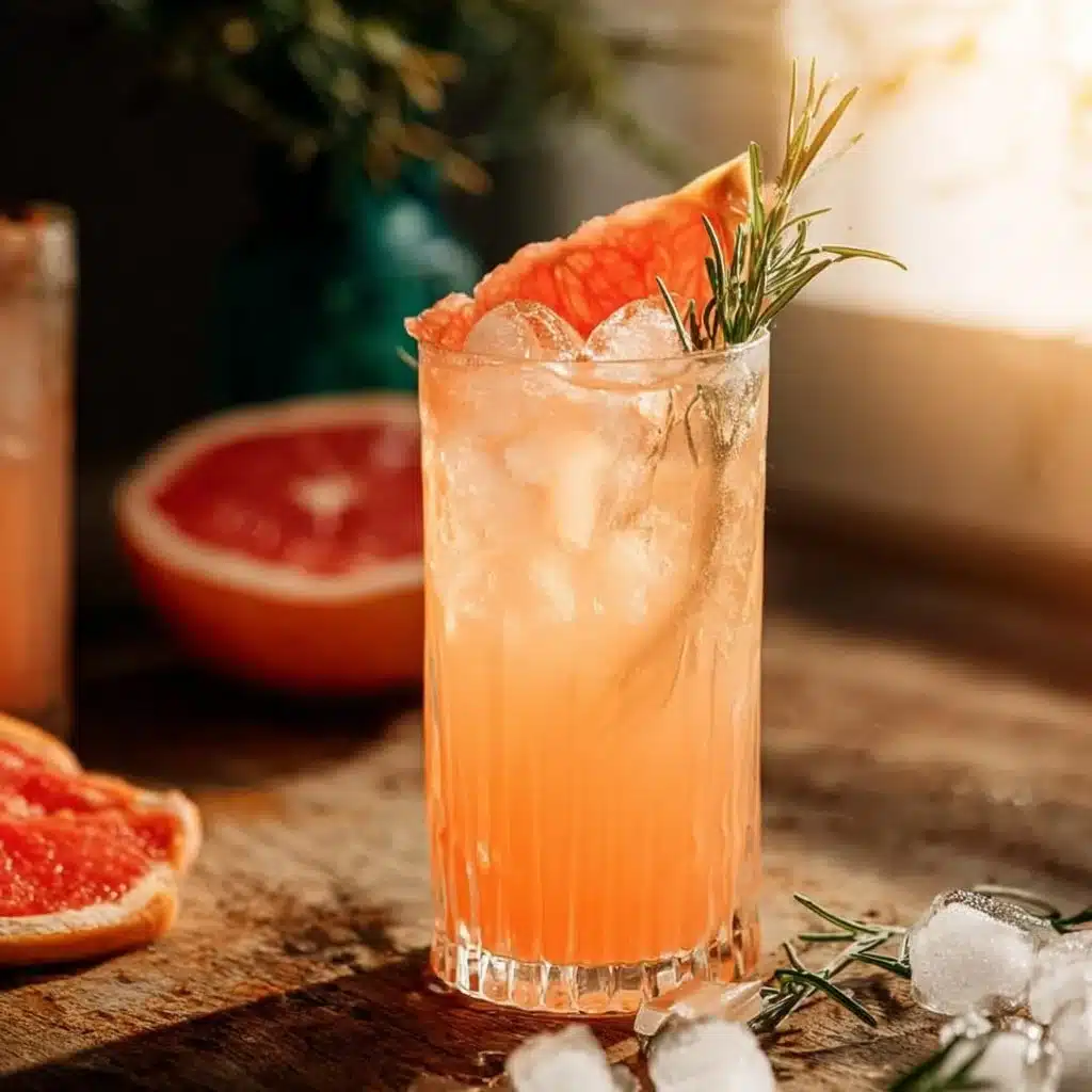 Rosemary Grapefruit Fizz Mocktail