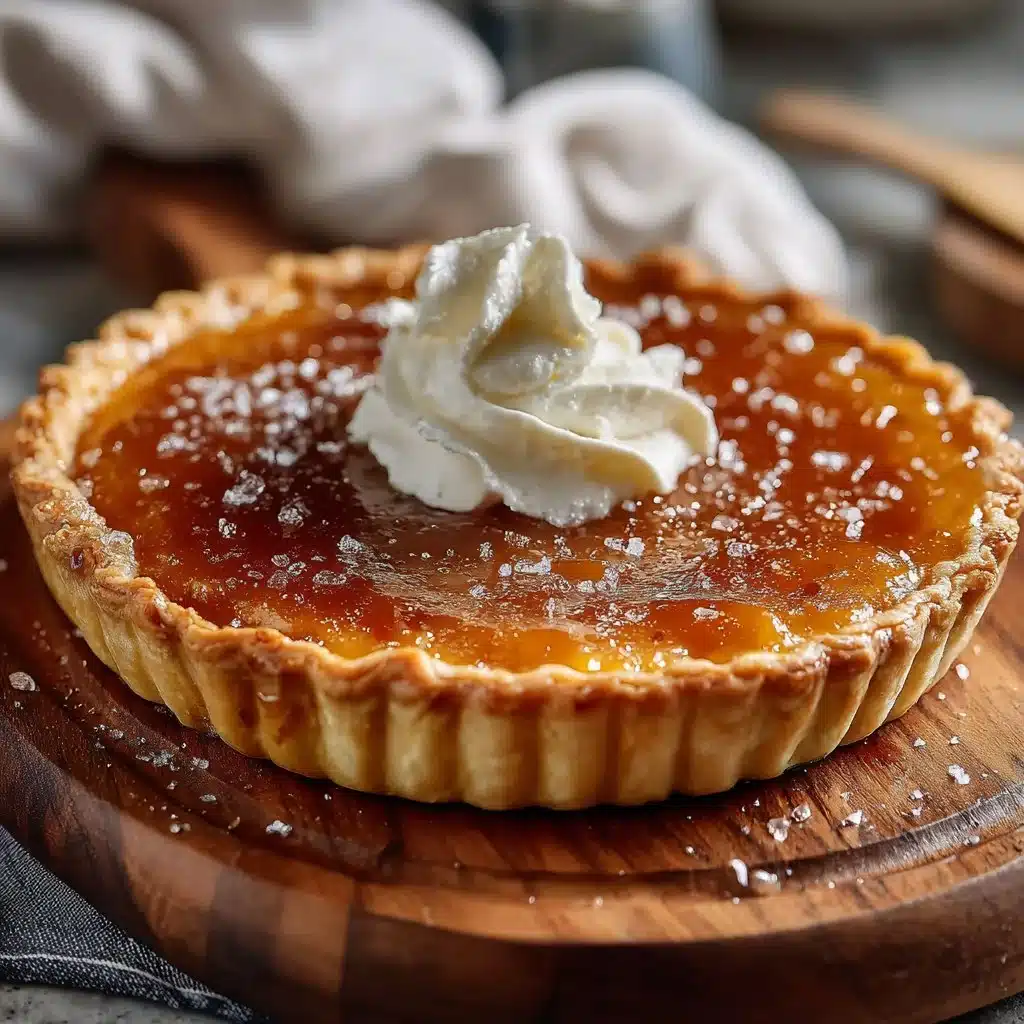 Salted Whiskey Honey Pie
