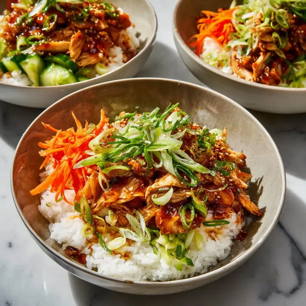 Sticky Chicken Rice Bowls