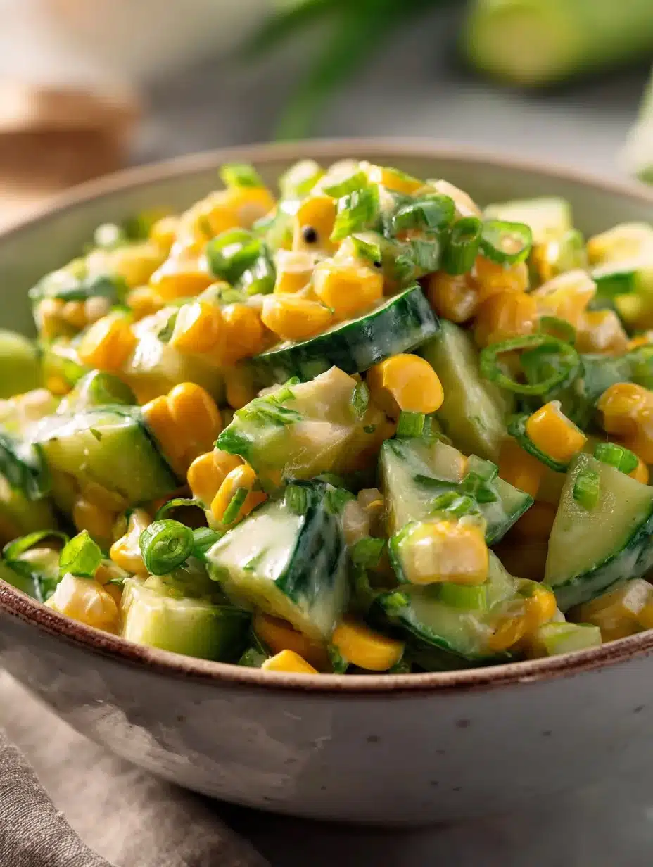 Street Corn Creamy Cucumber Salad