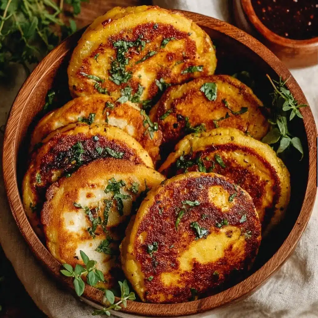 Deliciously fluffy sweet corn pancakes served on a plate with syrup.