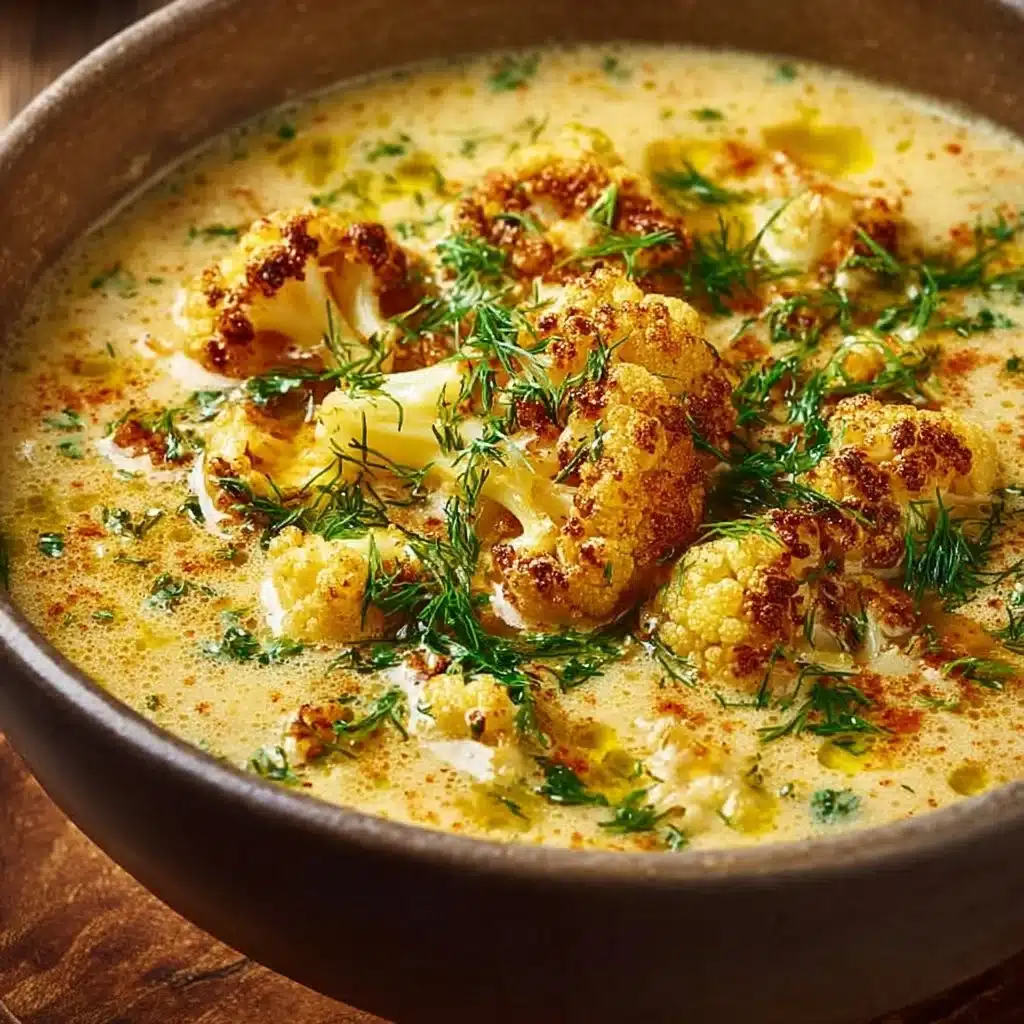 Tasty Mediterranean Cauliflower Soup