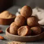 Almond Butter Protein Balls with healthy ingredients