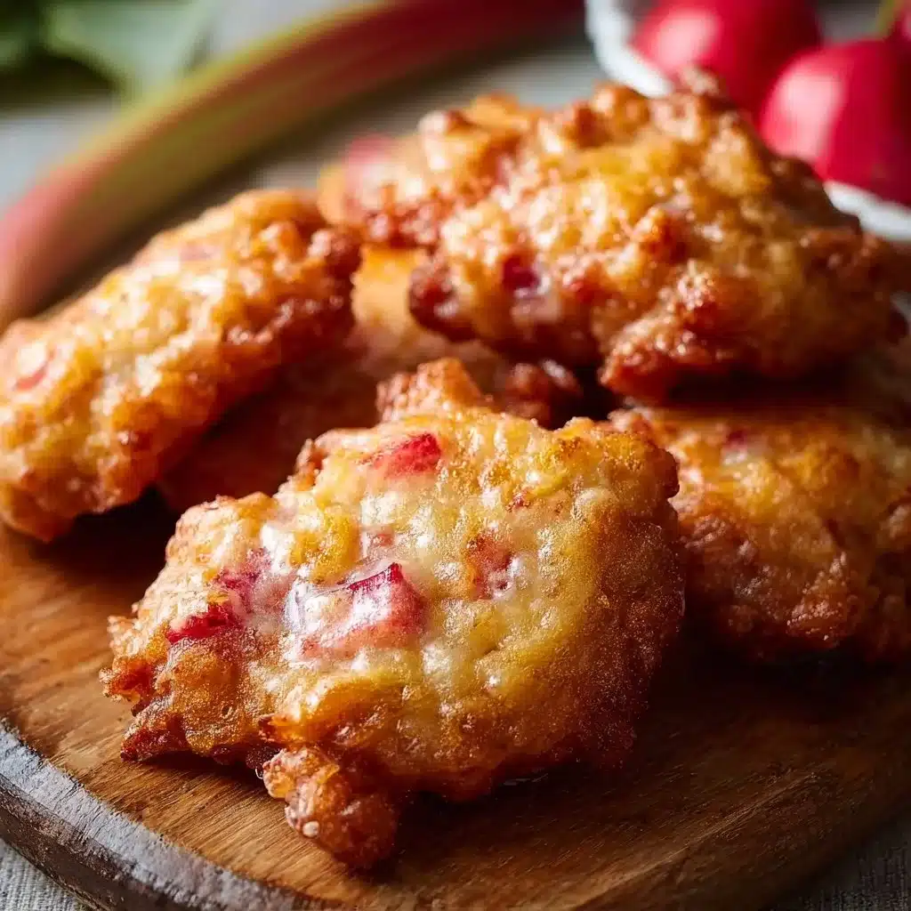 Baked Rhubarb Fritters