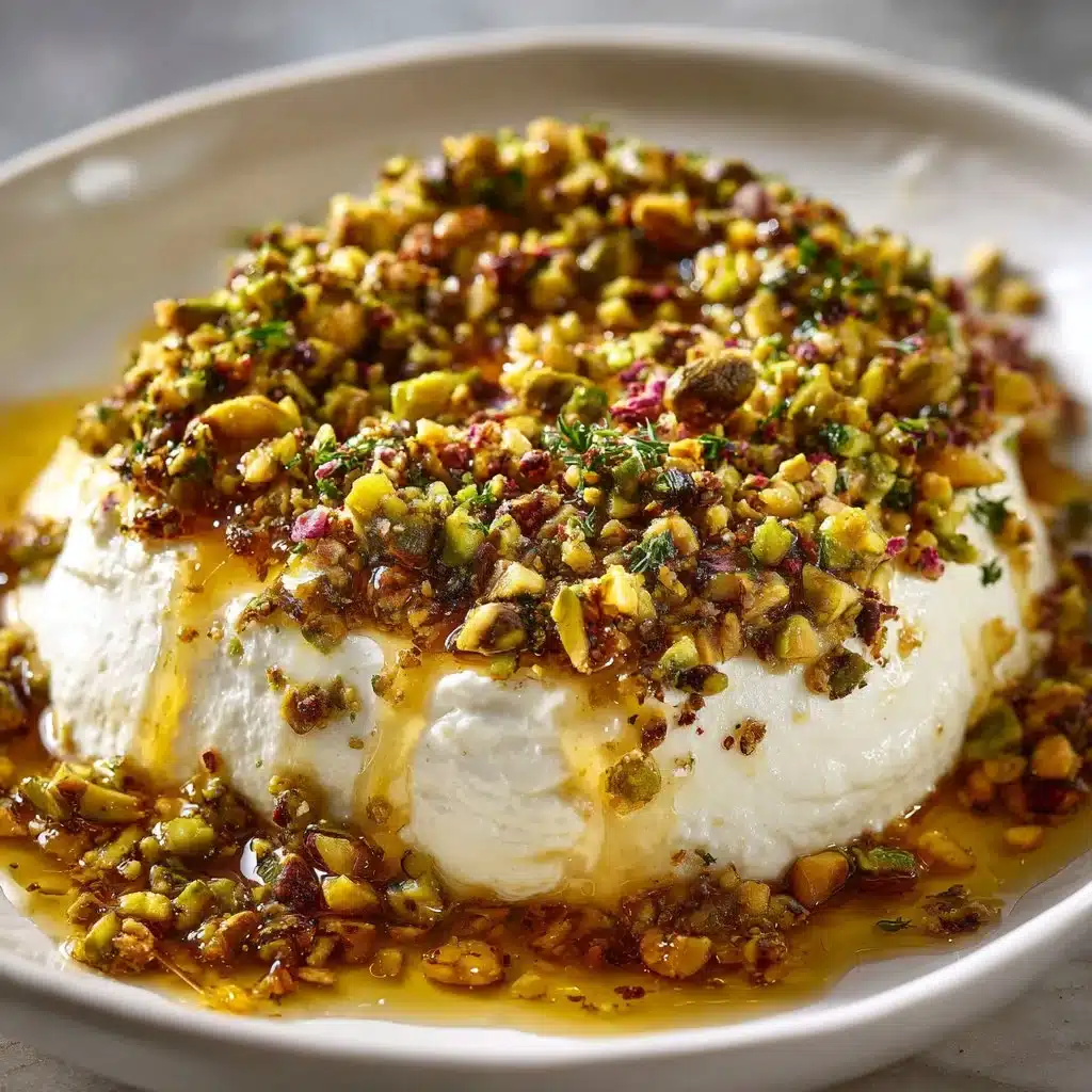 Boursin Cheese Appetizer with Honey and Pistachios