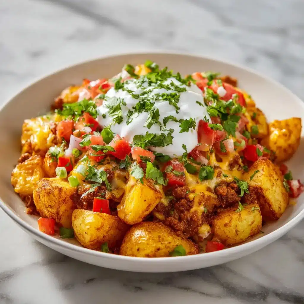 Cheesy Taco Potatoes