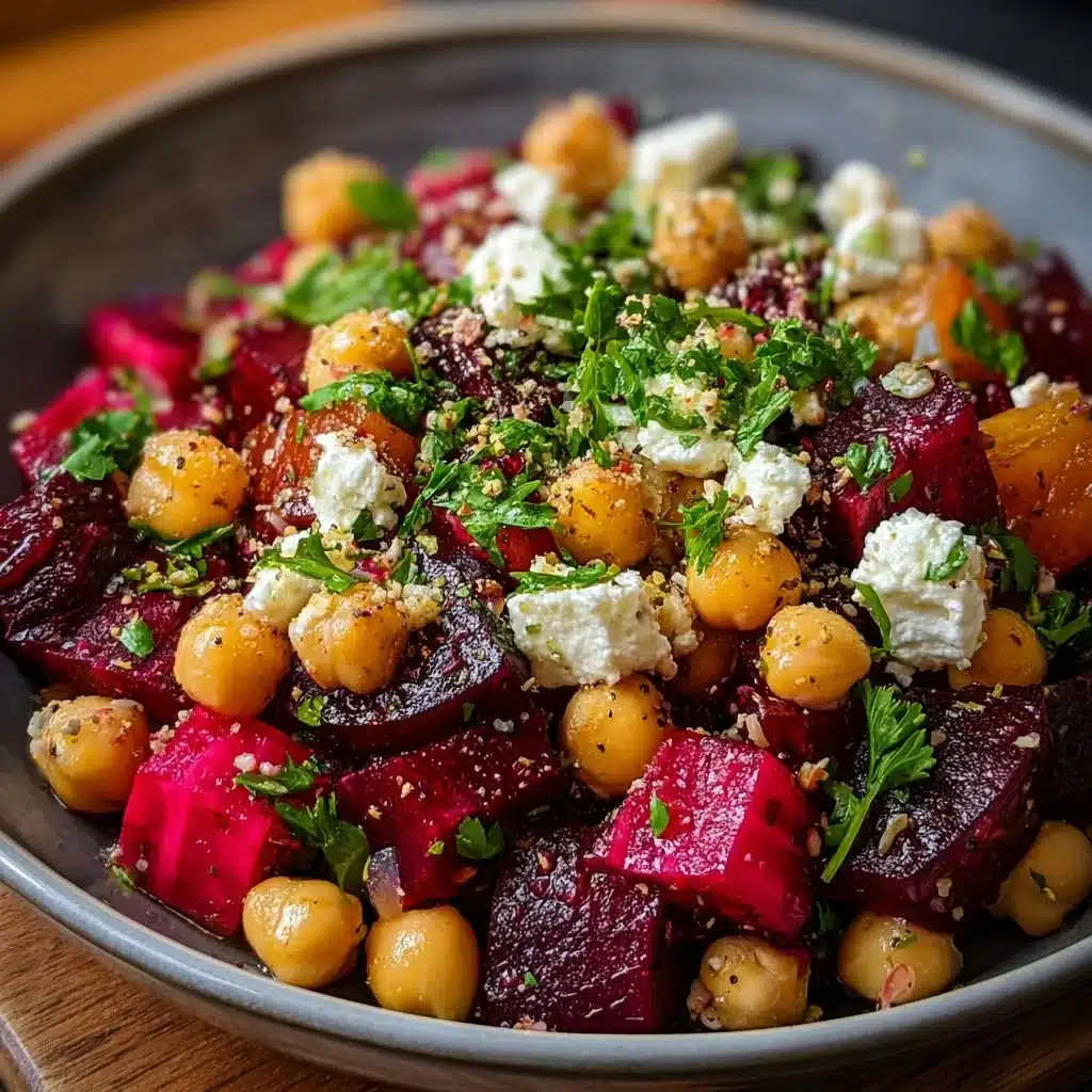 Chickpea Beet Feta Salad