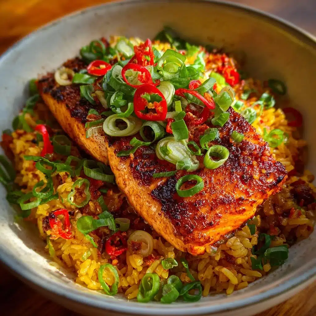A vibrant plate of Fiery Cajun Delight showcasing bold spices and fresh ingredients.