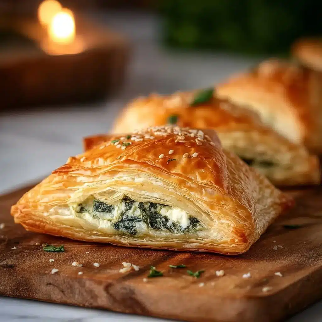 Flaky Spinach Feta Puff Pastry
