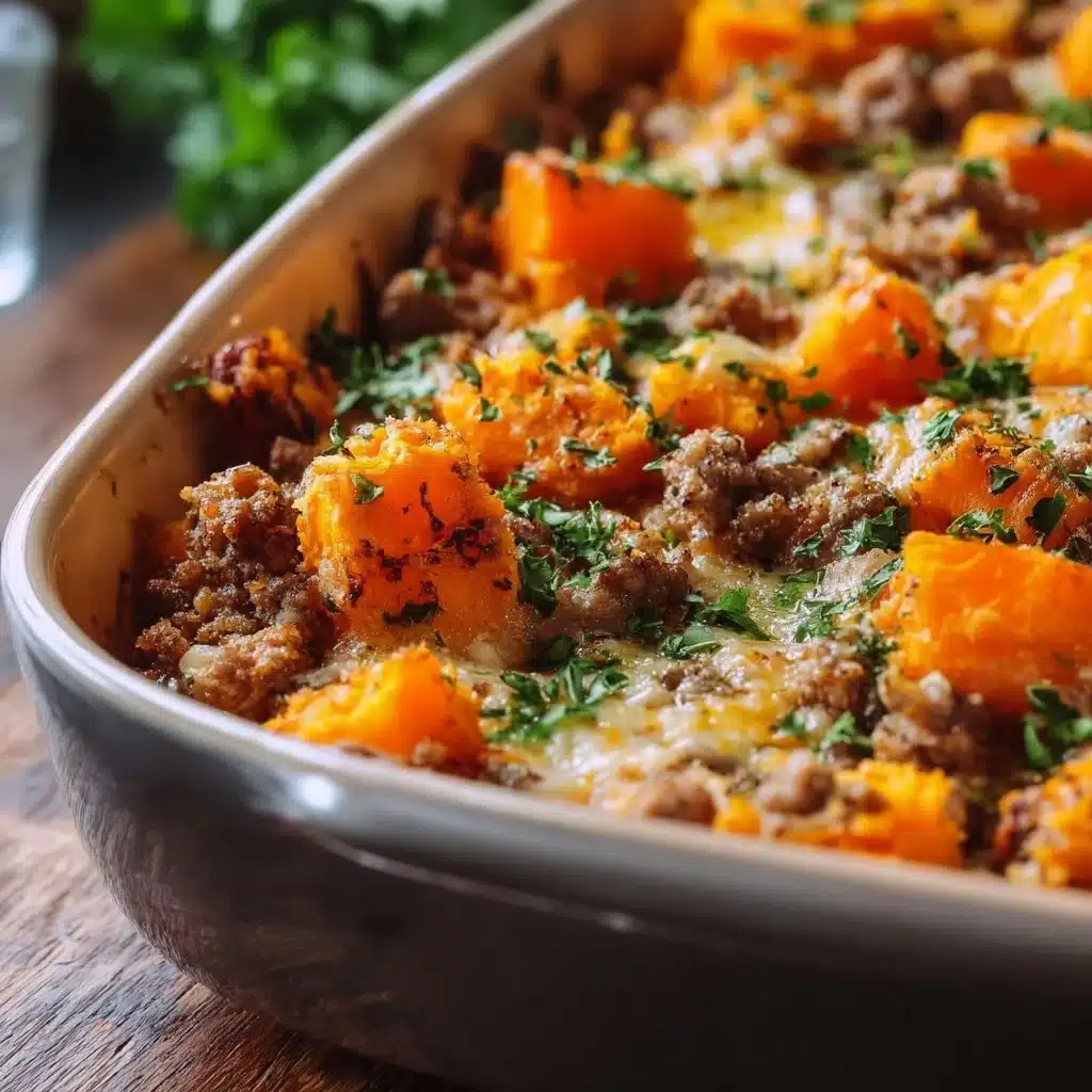 Ground Turkey Sweet Potato Bake
