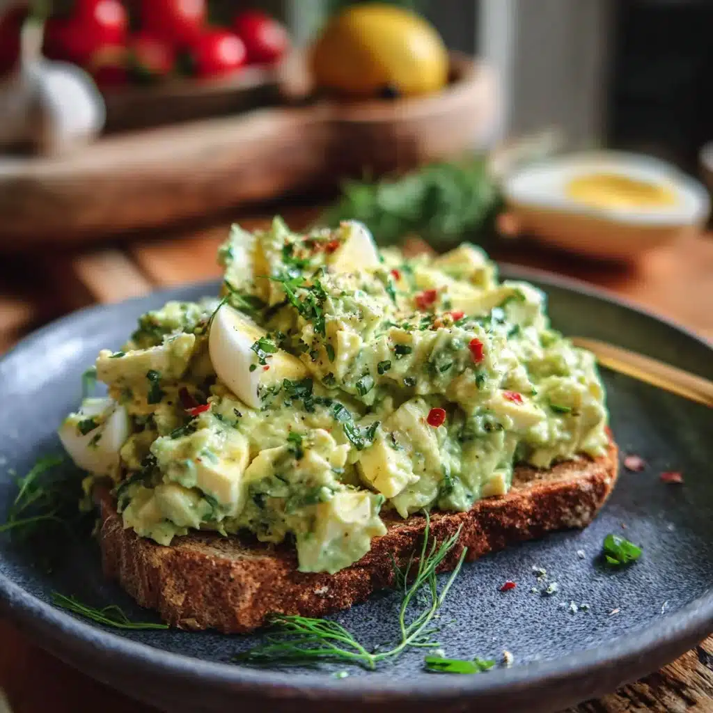 Herby Avocado Egg Salad (10-minute lunch!)