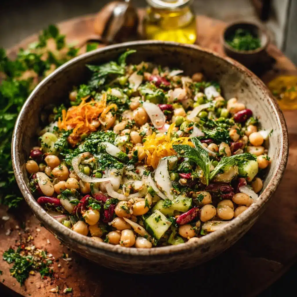 Maroulasalata-Inspired Dense Bean Salad Recipe