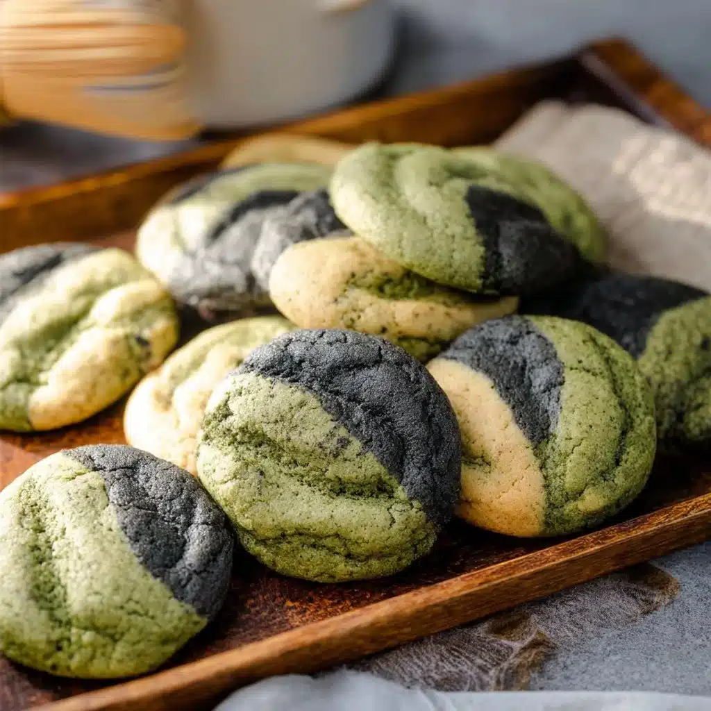 Matcha Black Sesame Neapolitan Cookies - Mochi Mommy