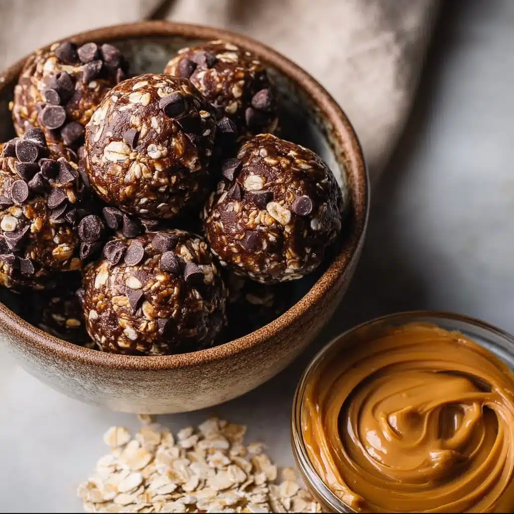 No-Bake Chocolate Peanut Butter Protein Balls