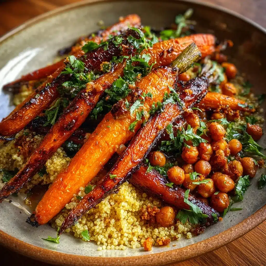 One-Pan Roasted Carrot and Chickpea Bowl