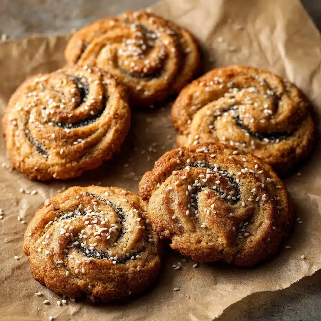 Orange & Black Sesame Cookies