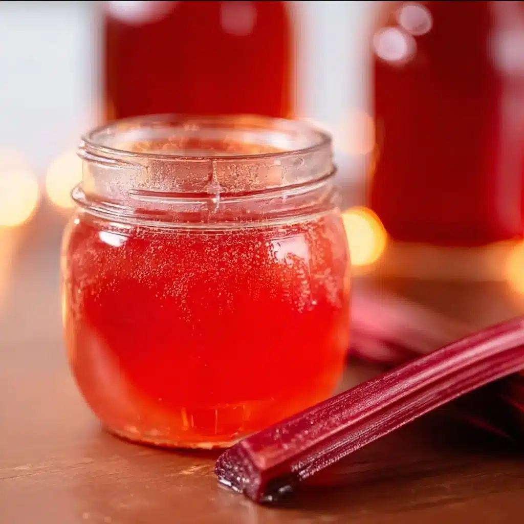 Rhubarb Vanilla Bean Jelly