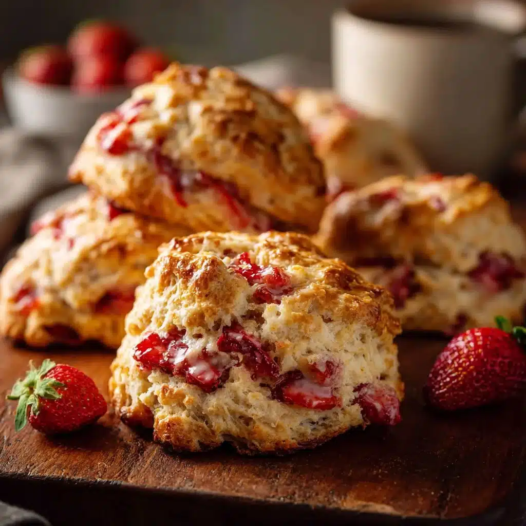 Strawberry Vanilla Bean Scones