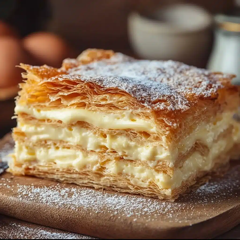 Thousand Leaves Italian Custard and Puff Pastry Cake
