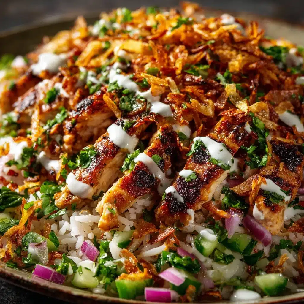 Chicken Shawarma Crispy Rice Salad for Flavorful Meal Prep