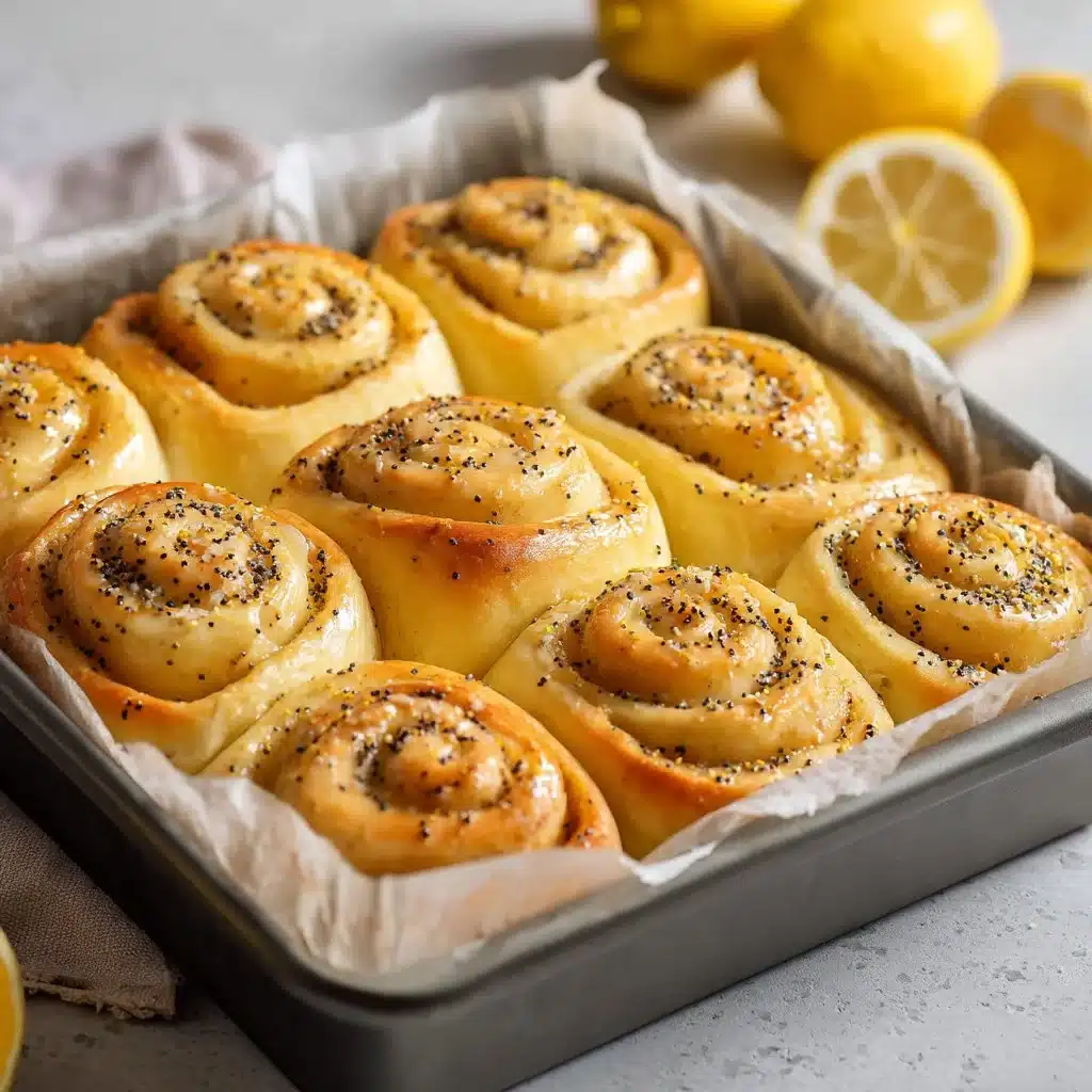 Fresh Lemon Poppyseed Rolls