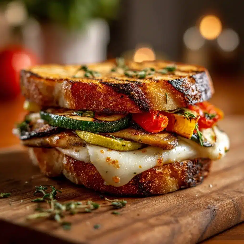 Grilled Veggie & Mozzarella Sandwich