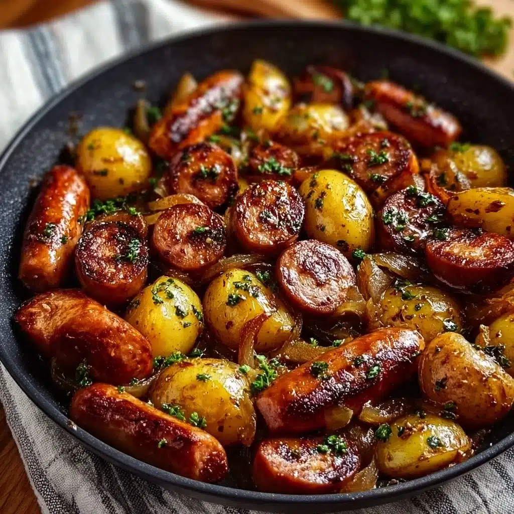 One-Pan Honey Garlic Kielbasa & Veggies
