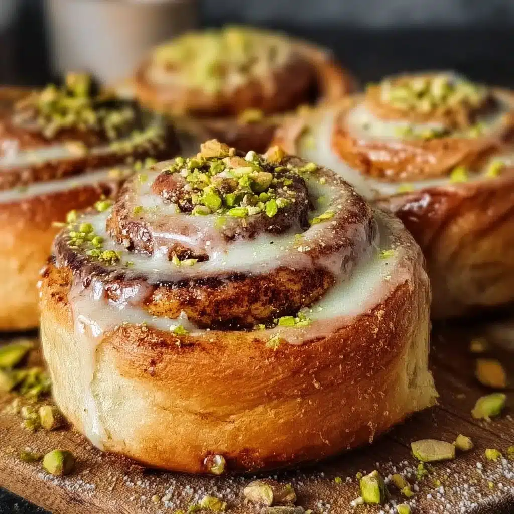Pistachio Cream Cinnamon Rolls: Your Cozy Morning Treat