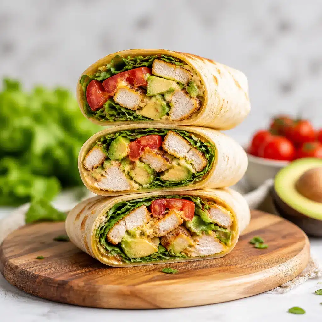 High-Protein Avocado Chicken Salad Wraps