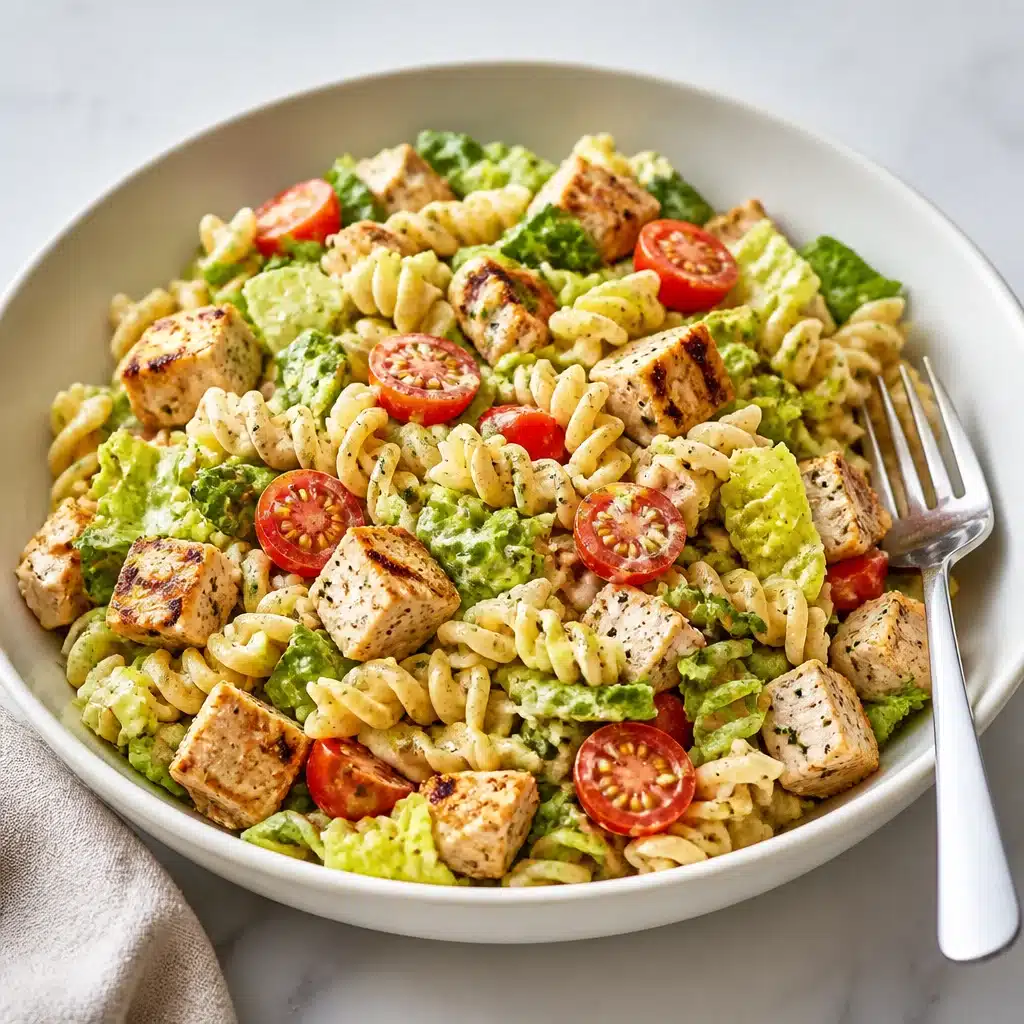Delicious High-Protein Cold Pasta Salad with Grilled Chicken