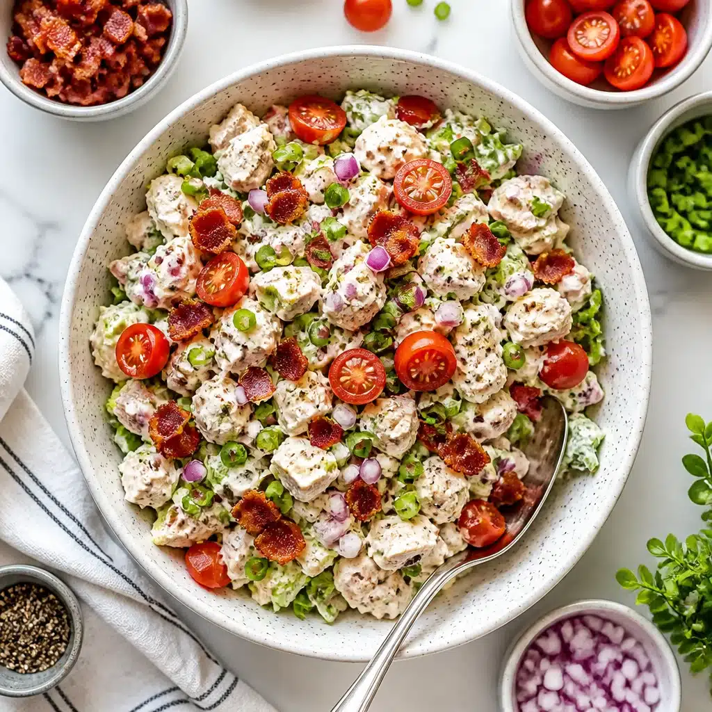 High-Protein Greek Yogurt BLT Chicken Salad