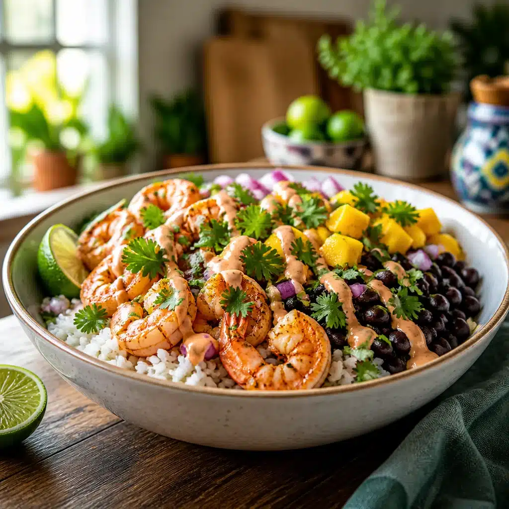 Delicious High-Protein Shrimp & Mango Salsa Bowls for Dinner
