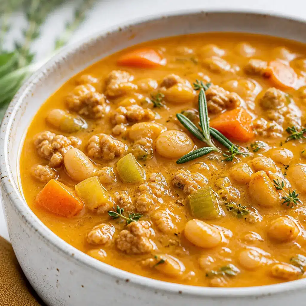 Bowl of Macro-Friendly Pumpkin Turkey Chili topped with fresh herbs and spices.