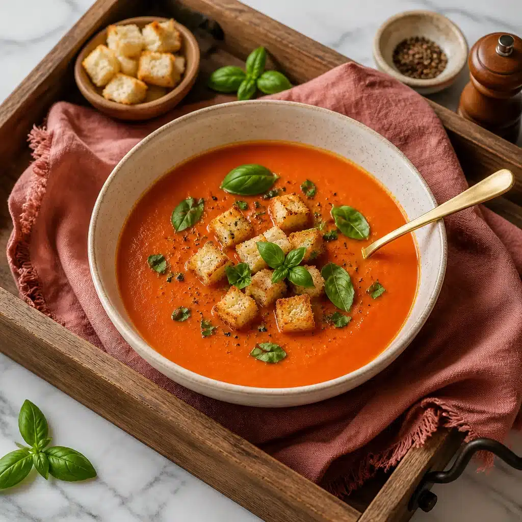 High-Protein Creamy Tomato Soup (Secret Ingredient Revealed!)