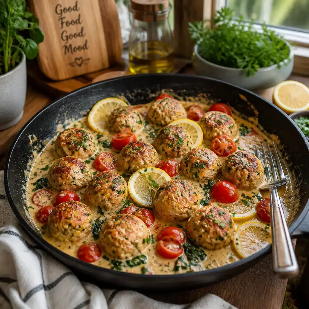 High-Protein Creamy Tuscan Turkey Meatballs