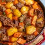 Hearty Beef & Vegetable Stew, a macro-friendly and nutritious one-pot meal