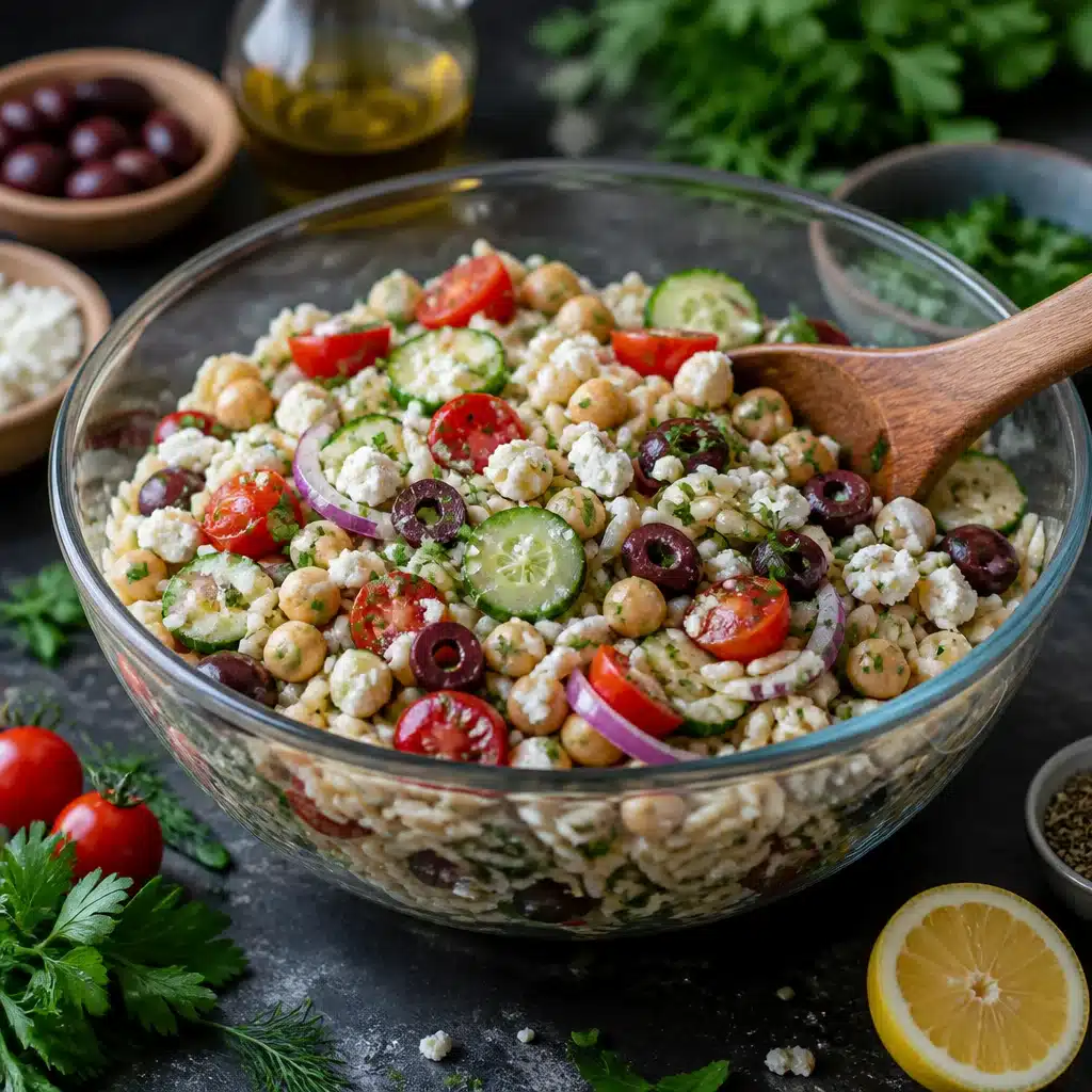 High-Protein Zesty Greek Chicken & Chickpea Salad